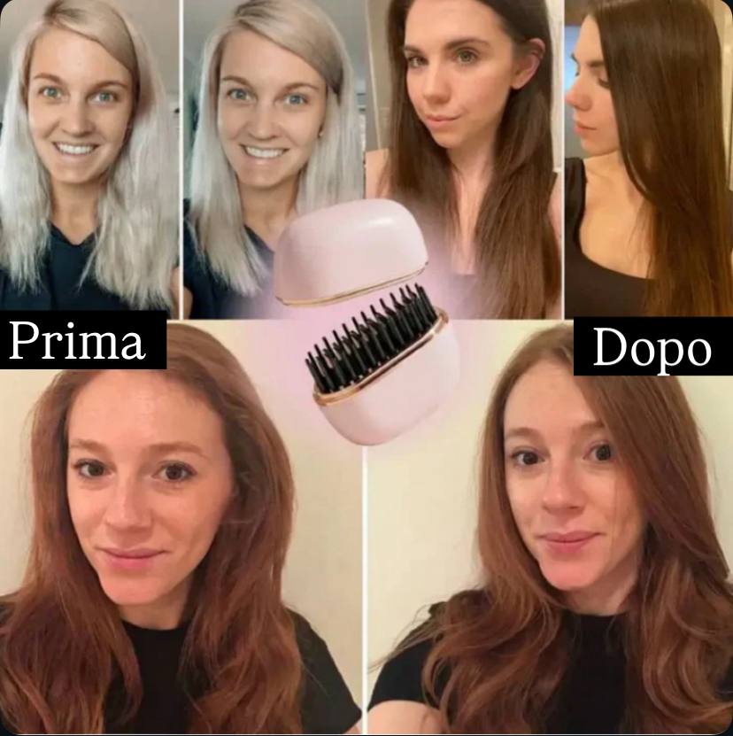 Lupa Mini™ – Piastra per capelli portatile a vapore, ricaricabile USB