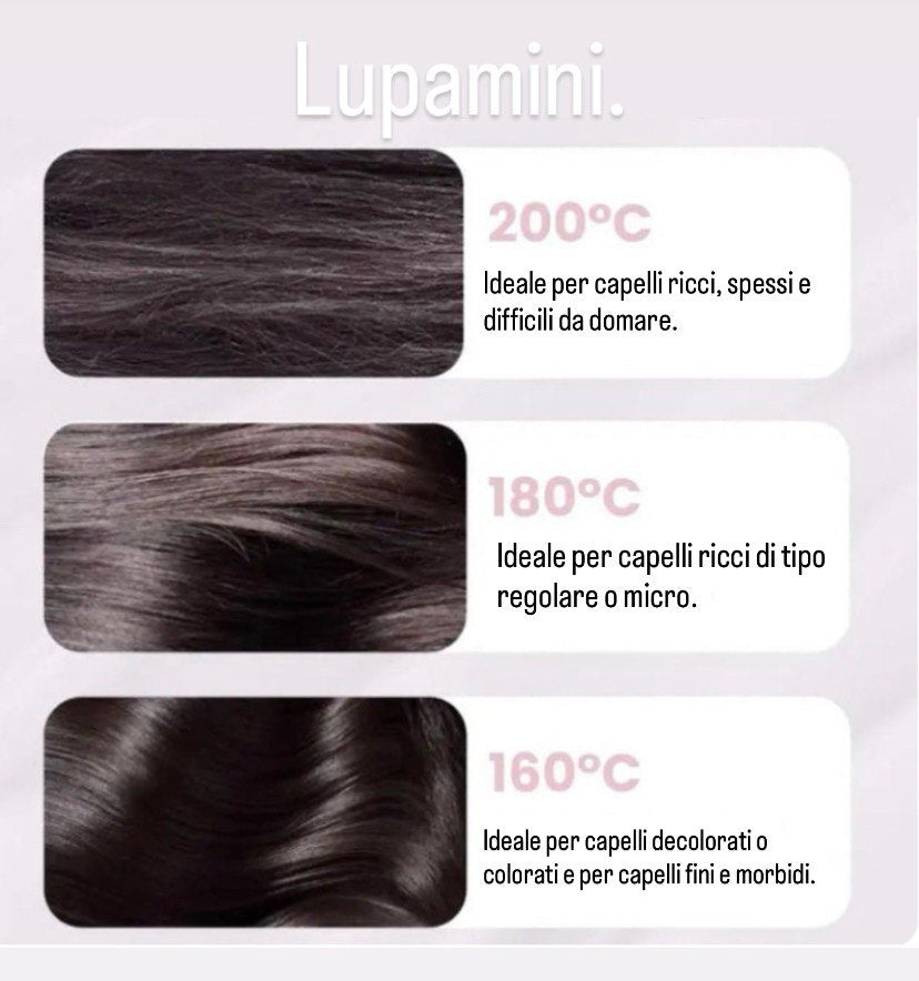 Lupa Mini™ – Piastra per capelli portatile a vapore, ricaricabile USB